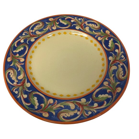Pfaltzgraff Villa Della Luna Dinner Plate 11" Hand-Painted Ceramic Multicolor De - Picture 1 of 7